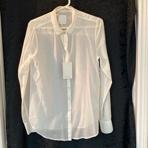 Cotton silk blend semi sheer blouse NWT from InWear